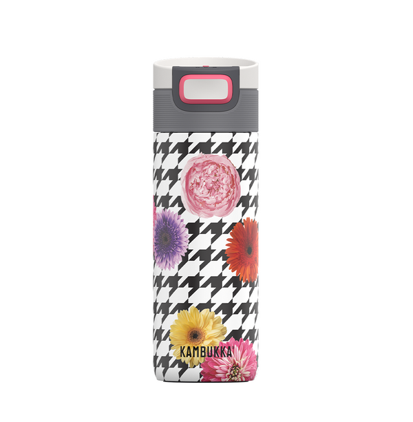 Kambukka Etna SS Double Wall Vacuum Insulated Tumbler 500 ml (17oz)-Floral Patchwork