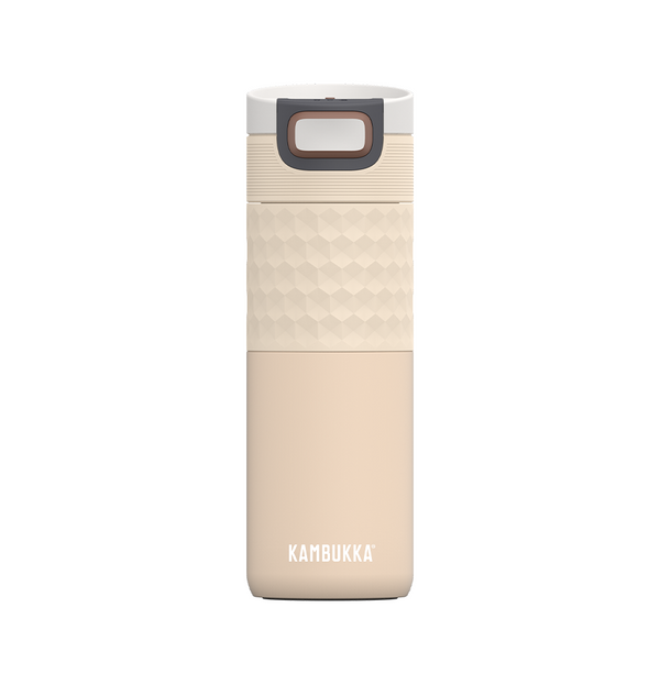 Kambukka Etna Grip SS Double Wall Vacuum Insulated Tumbler 500 ml (17oz)-Barely Beige