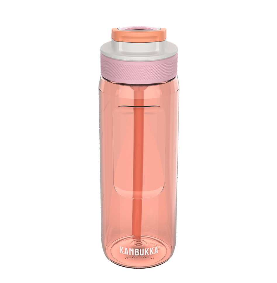 Kambukka Lagoon BPA free Tritan Renew water bottle with Straw lid 750 ml (25oz)-Mango Tango