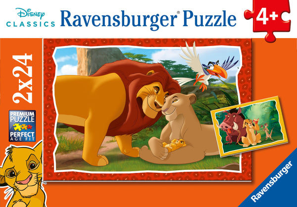 Ravensburger Mufasa The Lion King 2 X 24 Pcs Puzzle