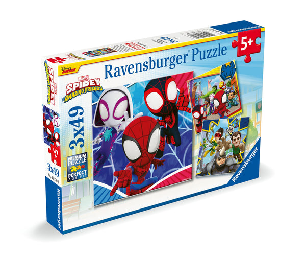 Ravensburger Spidey'S Adventur 3 X 49 Pcs Puzzle