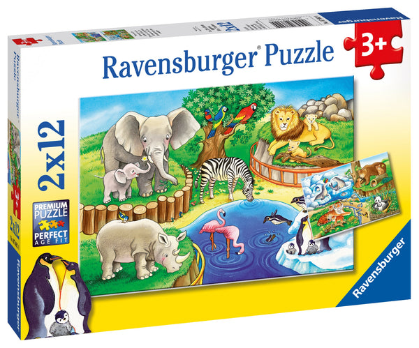 Ravensburger Animals In The Zoo 2 X 12 Pcs Puzzle