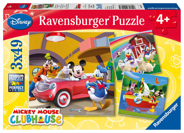 Ravensburger At Mickey Clubhouse 3 X 49 Pcs Puzzle