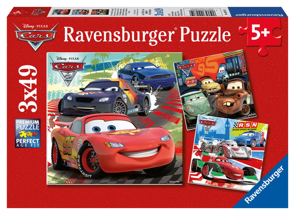 Ravensburger Worldwide Racing Fun 3 X 49 Pcs Puzzle