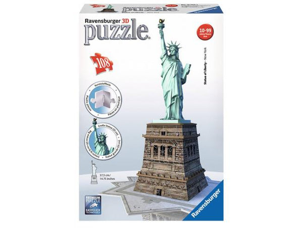 Ravensburger 3D Statue Of Liberty 108 Pcs Puzzle