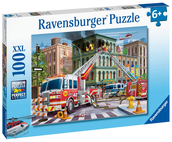 Ravensburger Fire Truck Rescue 100 Pcs Puzzle