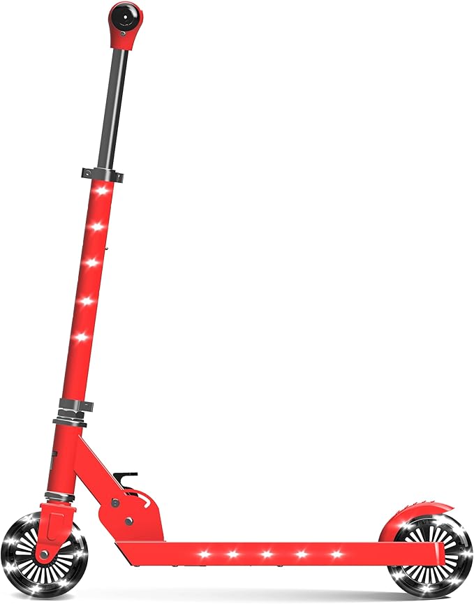 Lit Starship Candy Red - 2 wheel scooter