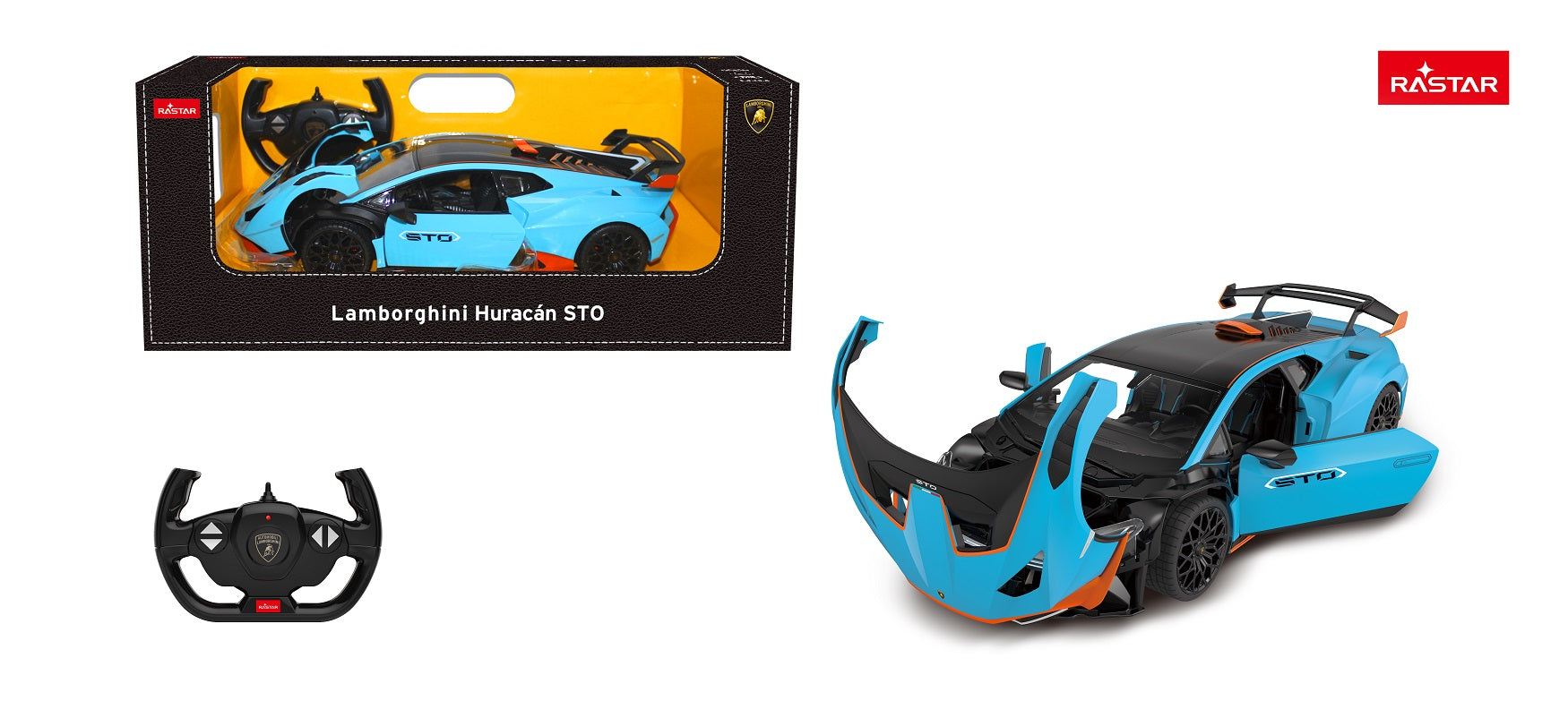 Rastar R/C 1:14 Lamborghini Huracan STO - Blue