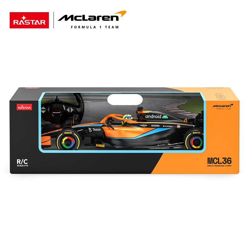 Rastar R/C 1:12 McLaren F1 MCL36 - Orange