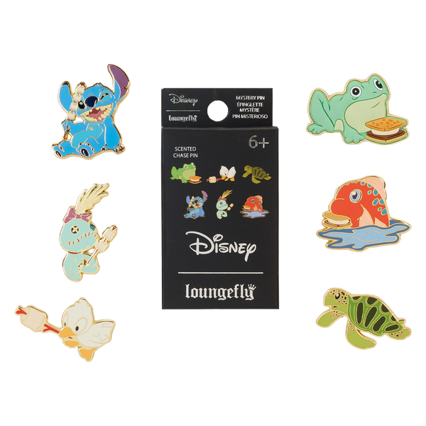 Loungefly! Blind Box Pin: Disney Lilo and Stitch Camping Cuties Mystery Box Pins