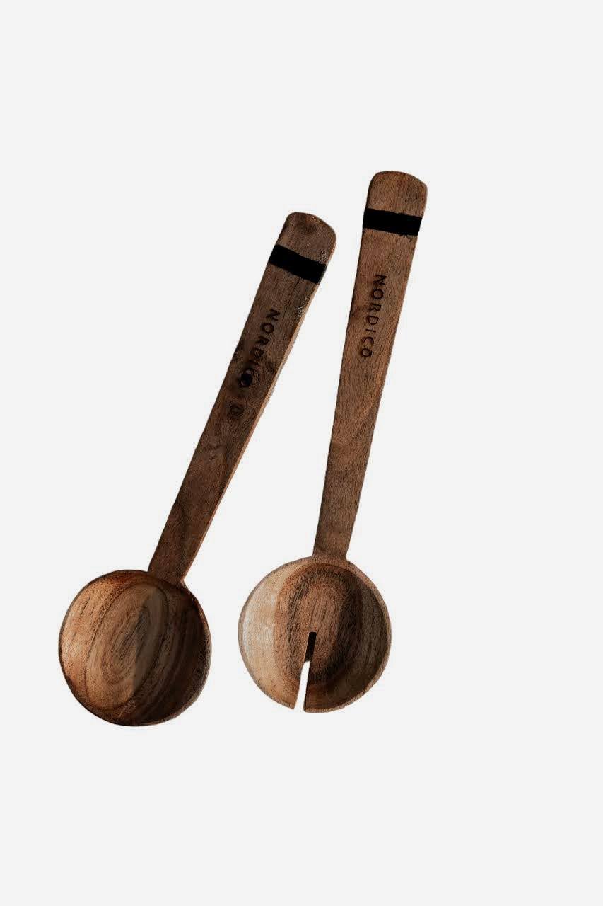 NORDICO Wooden Salad Servers