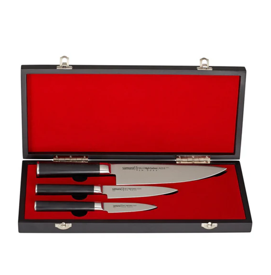 SAMURA MO-V KITCHEN KNIVES GIFT BOX (SET OF 3)