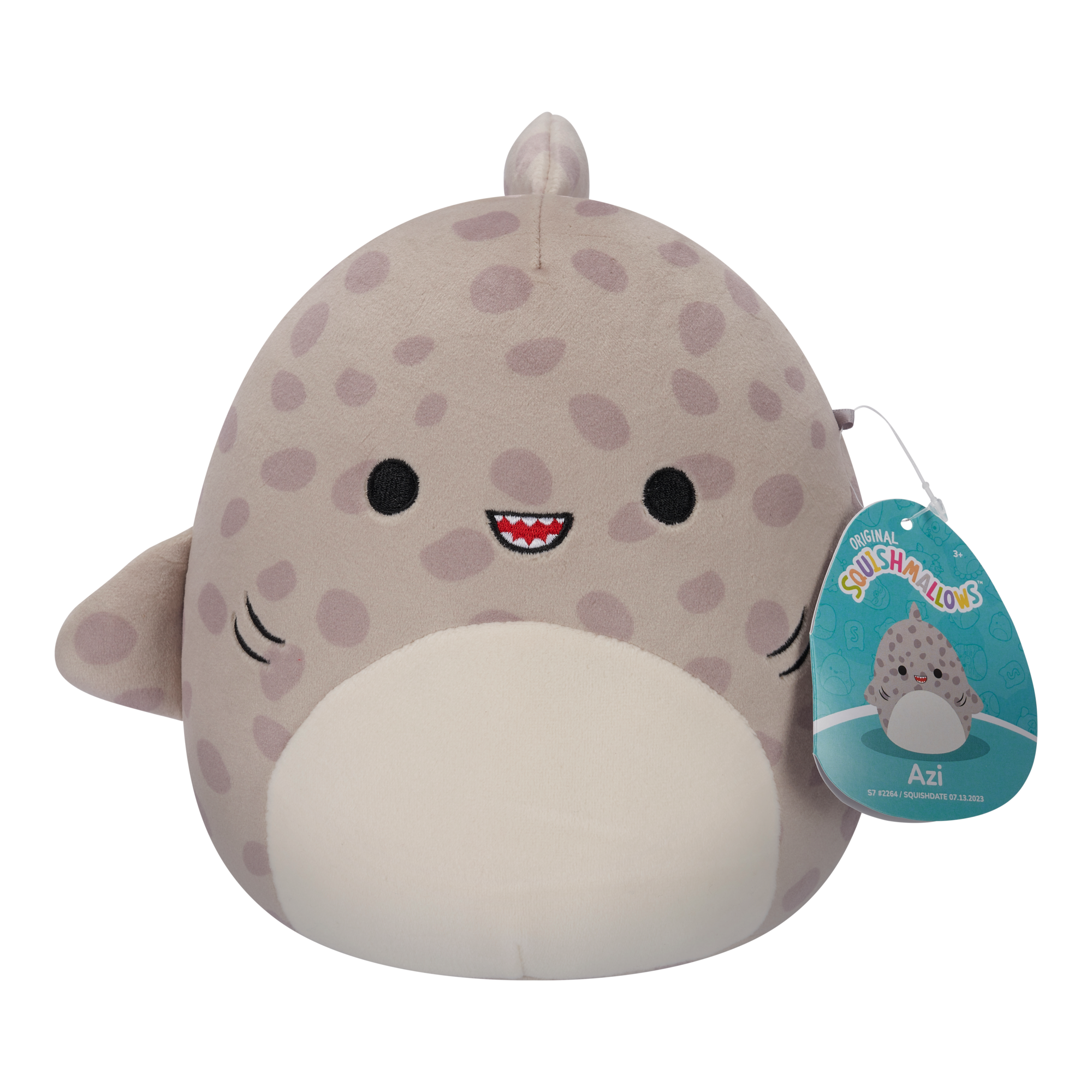 Squishmallows 7.5" Plush - Azi The Grey Leopard Shark