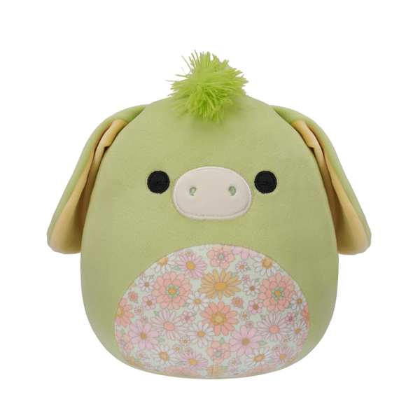 Squishmallows 7.5" Plush - Juniper The Green Donkey With Floral Belly