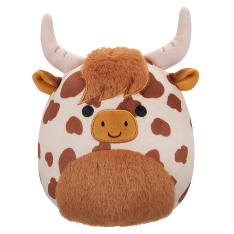 Squishmallows 7.5 " Plush - Alonzo - Brown And White Highland Cow