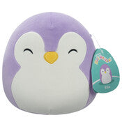 Squishmallows 7.5 " Plush - Elle - Purple Penguin W/Closed Eyes And White Belly