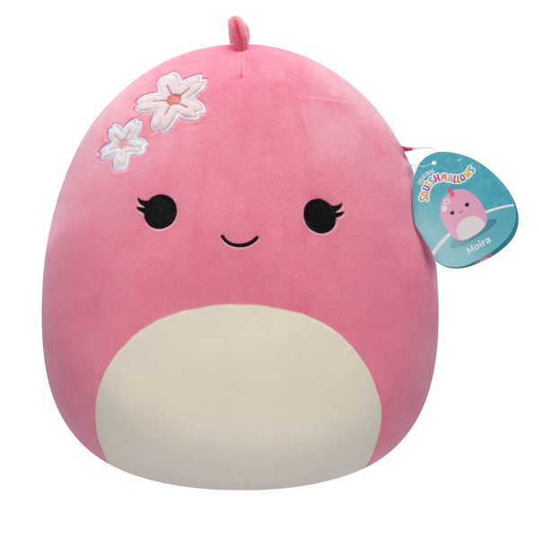Squishmallows 12" Plush - Moira - Pink Dinosaur W/Sakura Flowers
