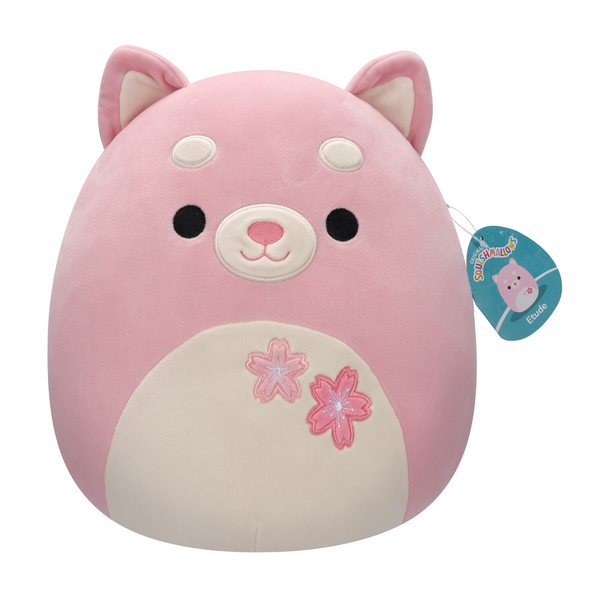 Squishmallows 12" Plush - Etude - Pink Shiba W/Sakura Flowers