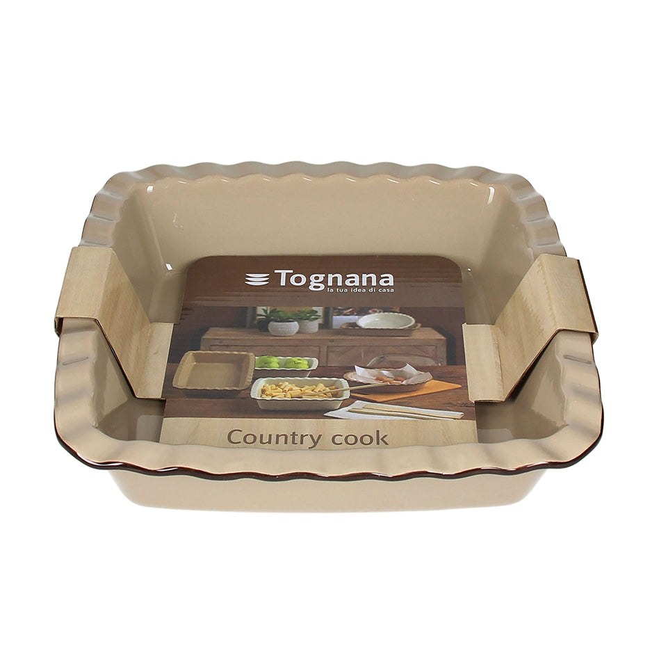 Taupe Rect. Baking Dish - Country
