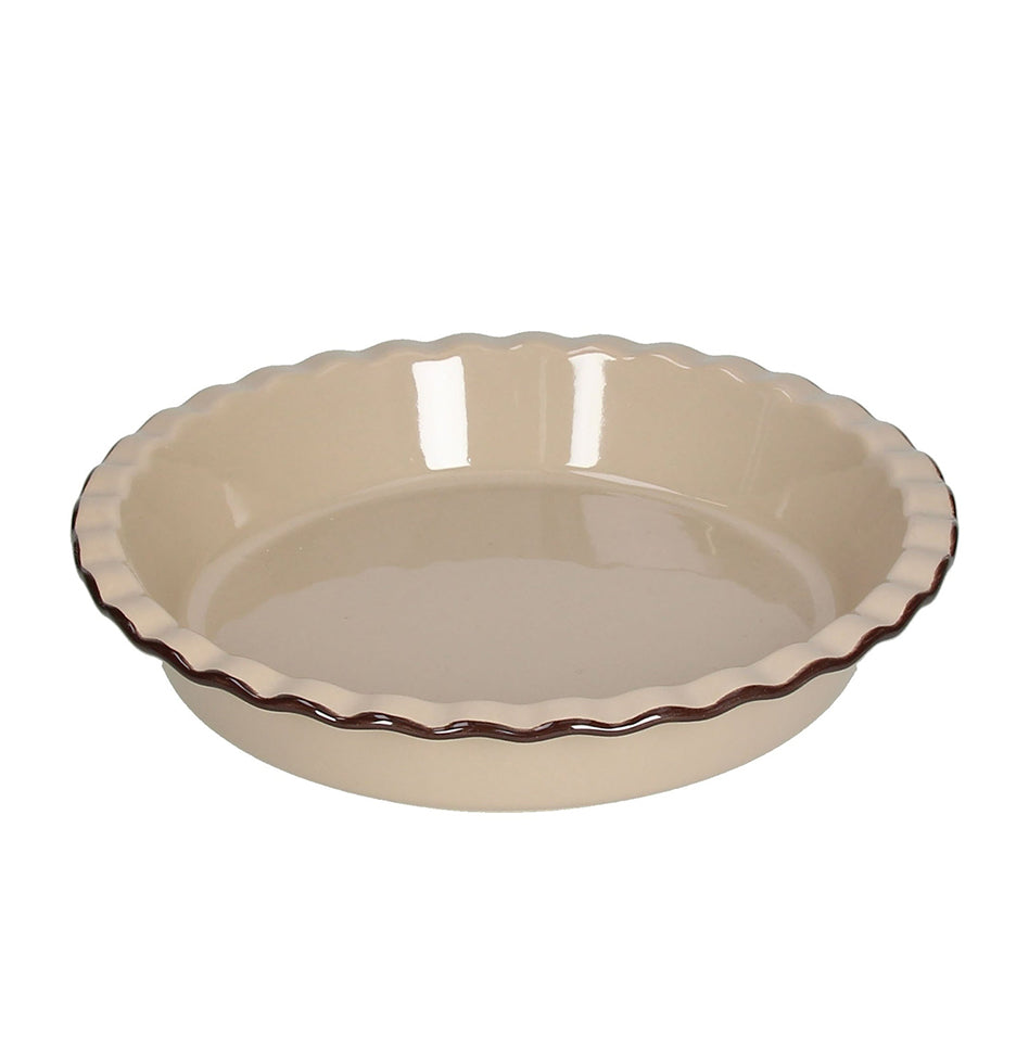 Taupe Round Bak. Dish - Country