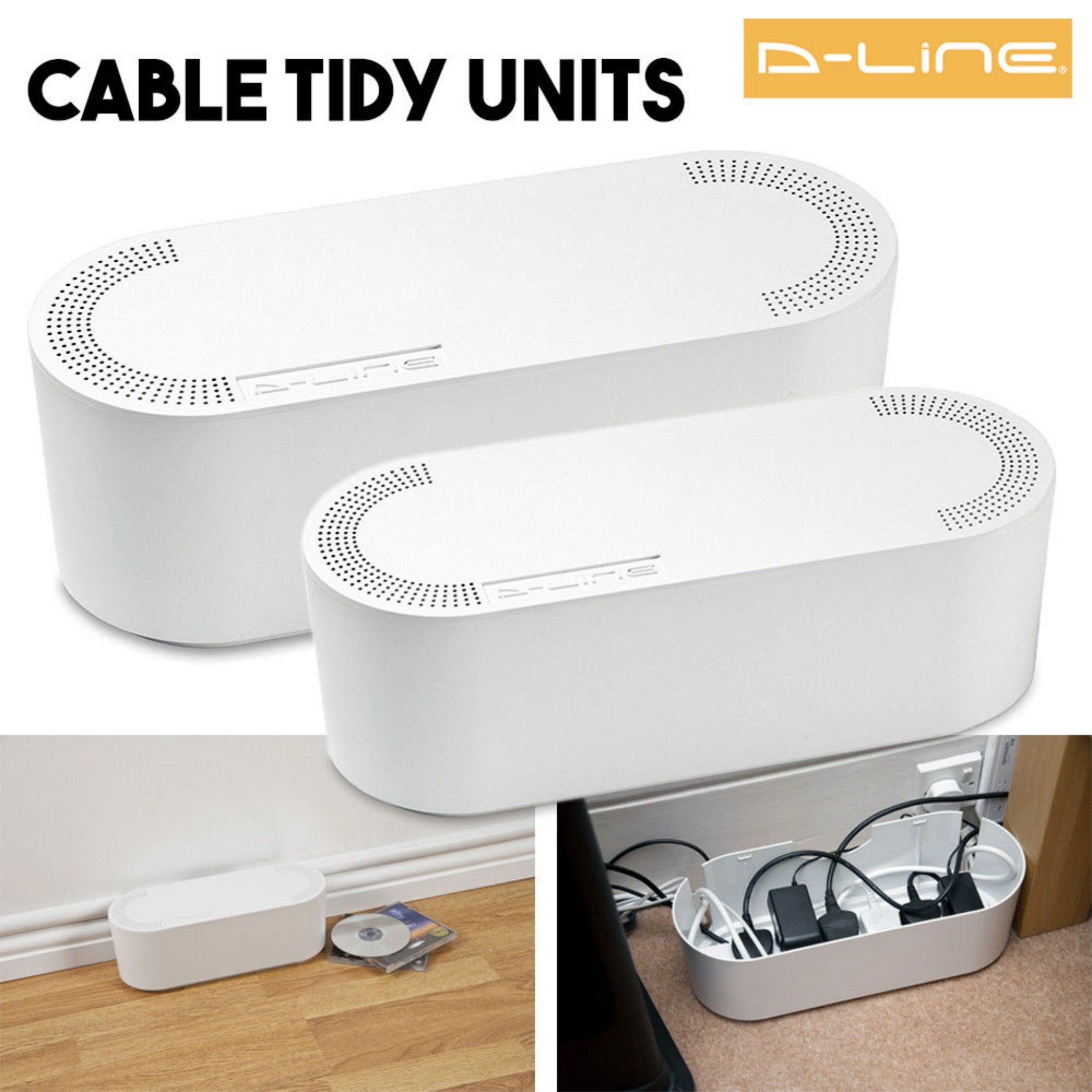 Cable Tidy Unit -Large White Shrink Wrap Default Title