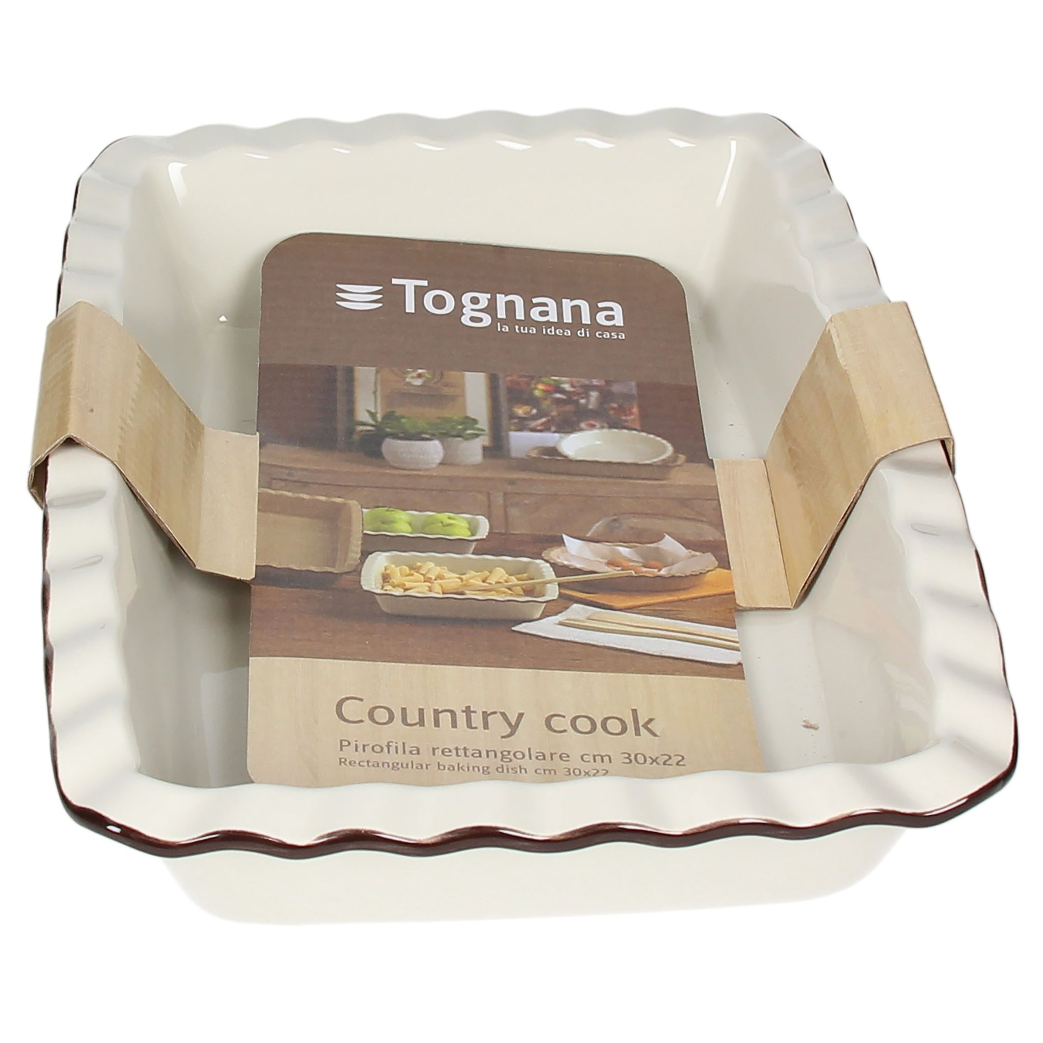 White Rect. Baking Dish - Country (S) Default Title