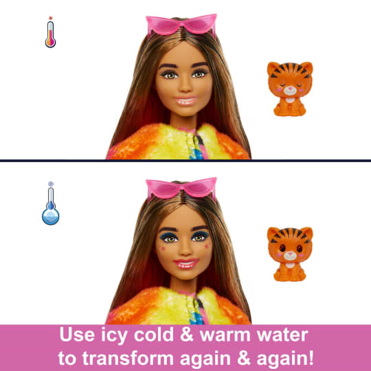 Barbie Cutie Reveal Jungle Series Tiger Doll